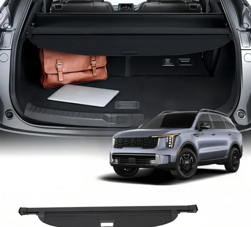 Vista 23 de SCITOO Cubierta de carga 2022-2024 para Jeep Grand Cherokee, accesorios retráctiles para maletero trasero, antimiradas, cubierta de seguridad