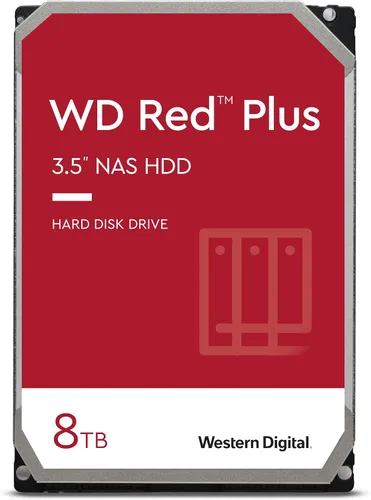 Vista 12 de Western Digital 2TB WD Red Plus Disco duro interno NAS HDD - 5400 RPM, SATA 6 Gb/s, CMR, caché de 64 MB, 3.5 pulgadas - WD20EFRX