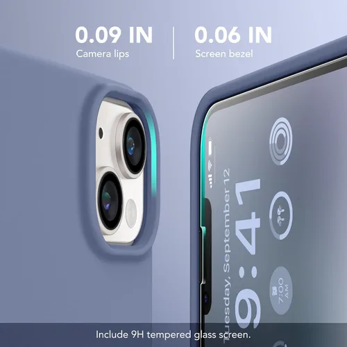 Vista 6 de GONEZ Funda magnética para iPhone 14, compatible con Magsafe, con protector de pantalla + protector de cámara, forro de microfibra antiarañazos