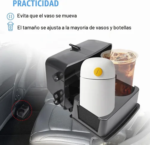 Vista 5 de Soporte para taza de consola central del asiento trasero compatible con Ford Explorer 2011-2019 Sustituye a GB5Z7813562BA GB5Z-7813562-BA