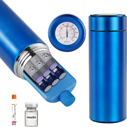 Vista 12 de Enfriador de Bolígrafos de Insulina 60H Sostiene 6-8 Bolígrafos Estuche de Viaje Enfriador de Medicamentos para Viajes Aprobado por TSA Enfriador