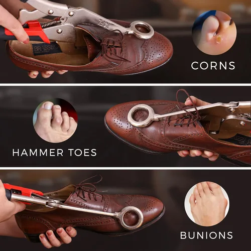 Vista 7 de TOFL Juego de camilla de zapatos incluye camilla de zapatos con bola y anillo y spray de estiramiento de zapatos para estiramiento específico
