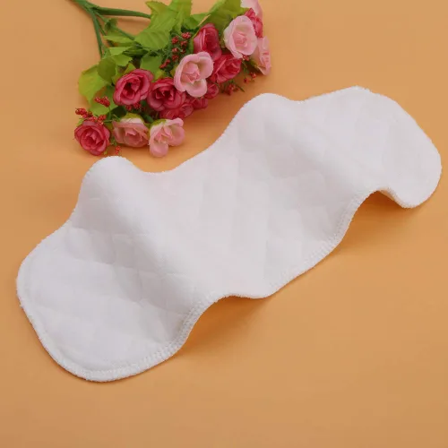 Vista 4 de Insertos de pañales de tela, 10 unidades de algodón suave y transpirable, forro de tela moderno, doble absorción de agua, reutilizable, se adapta a