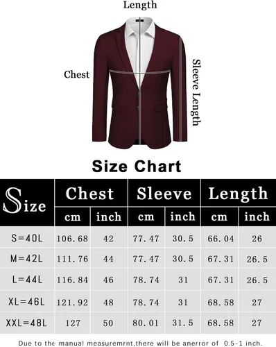 Vista 2 de GINGTTO Men's Casual Suit Blazer Jackets Slim Fit Lightweight Sports Coats