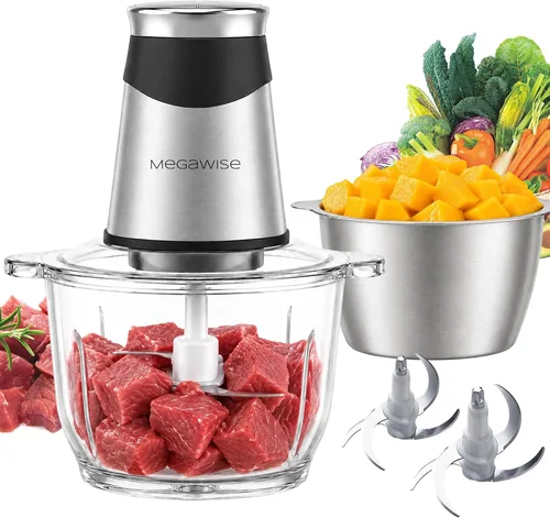 Vista 9 de MEGAWISE Picadora de carne eléctrica de la picadora de alimentos 500W