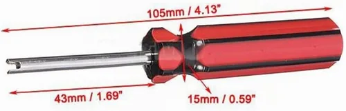 Vista 3 de iayokocc Herramienta de extracción de vástago de válvula de neumático, removedor de núcleo de vástago de válvula, herramienta de reparación