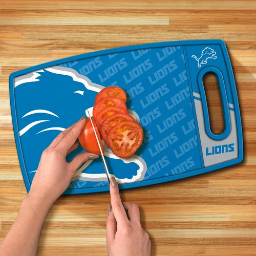 Vista 4 de YouTheFan NFL Detroit Lions Logo Series Tabla de cortar