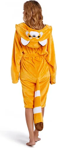Vista 3 de OLAOLA Women Hooded Plush Robes, Soft Animal Bathrobe for Women, Cozy Warm Home Pajamas Christmas Gift
