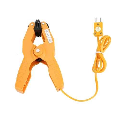 Vista 2 de Abrazadera de termopar, tubo de conector de Navidad PlasticHT-05 K Tipo Termopar Sensor Temperatura Tubo Abrazadera 1~3/8-40~392.0 °F