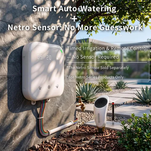 Vista 3 de Netro Controlador inteligente de rociadores Spark de 8 zonas Botones