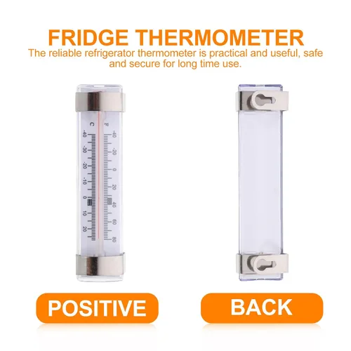 Vista 8 de Totority 6pcs High Precision Professional Refrigerator Thermometers, Analog Fridge Temperature Gauge Meters for Freezer and Supermarket Use