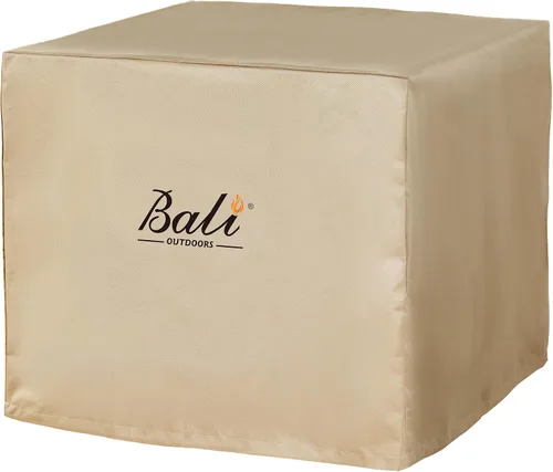 Vista 12 de BALI OUTDOORS Cubiertas rectangulares para hogueras, material de PVC impermeable y resistente a la intemperie, caqui, 42.2 pulgadas de largo x 24.2