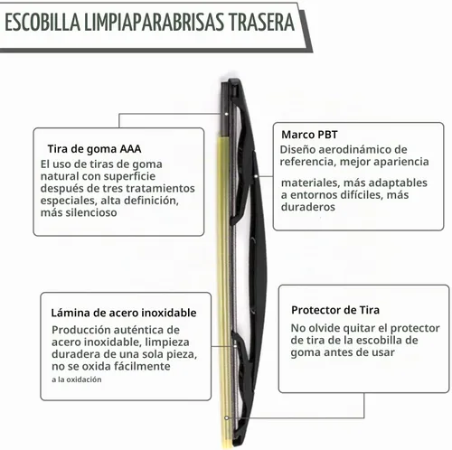 Vista 5 de Juego de tuercas para limpiaparabrisas trasero, repuesto para Ford Escape 2008-2012, FLEX 2009-2019, Mercury Mariner 2008-2011, Mazda Tribute