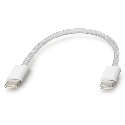 Vista 5 de Smays Cable trenzado USB C a USB C de 6 pulgadas, cable de carga rápida PD de 60 W (paquete de 2)