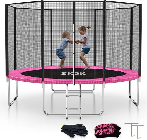 Vista 16 de SKOK Trampoline for Kids,400LBS Outdoor Trampoline with Net-ASTM Approved Trampoline for Children and Adults
