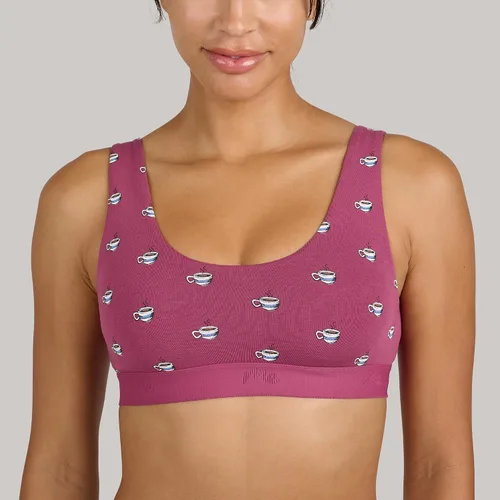 Vista 6 de MeUndies Bralette para mujer Brasier elástico de algodón con cuello en U Tela exclusiva de Tienda