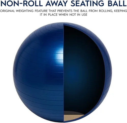 Vista 4 de Balón de equilibrio, el asiento sin ruedas es una silla flexible para la escuela, la oficina o el hogar