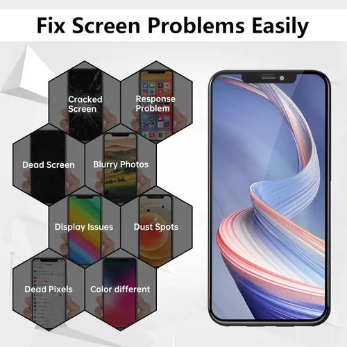 Vista 5 de Reemplazo de pantalla para iPhone Xs con altavoz de oído 5.8" LCD