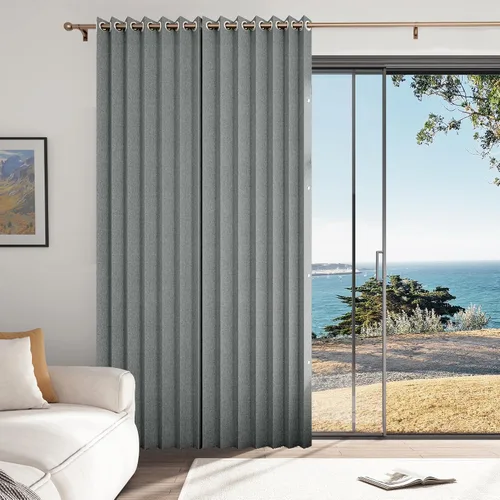 Vista 32 de Cortinas plisadas completamente opacas con cierre magnético, 72 pulgadas de largo, para interiores y exteriores, 1 panel, 45 pulgadas de ancho x 72