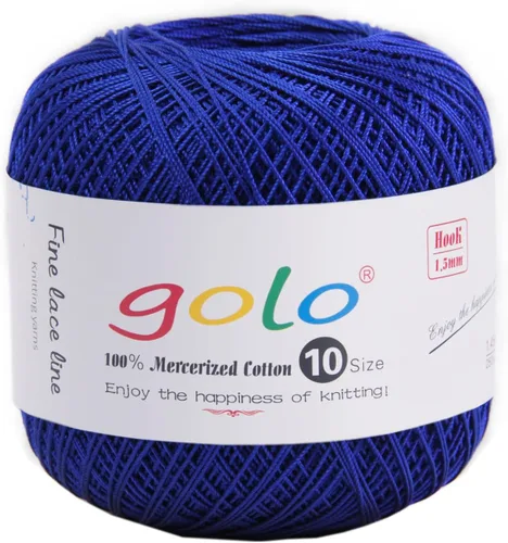 Vista 94 de Golo - 3 bolas de hilo de ganchillo tamaño 10, hilo de crochet para tejer a mano 102