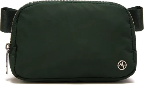 Vista 14 de Bolsa de Cinturón Pander para Mujeres, Riñoneras de Moda, Bolsas Cruzadas, Bolsa de Cinturón con Correa Ajustable, Negro, Talla única, Sólido