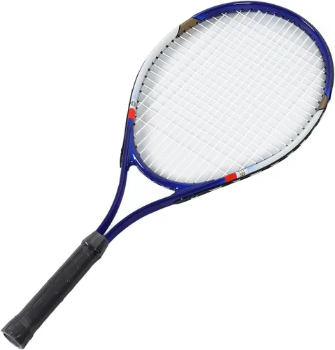 Vista 2 de Raqueta de tenis, equipo de tenis de 27 pulgadas de aleación de aluminio de nailon recreativo raqueta de tenis con bolsa de raqueta