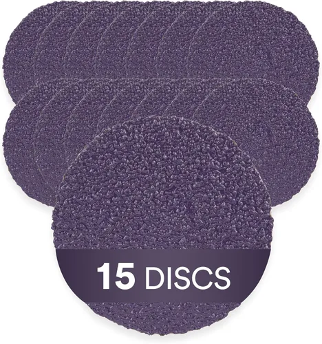 Vista 2 de 3M Disco de fibra Cubitron II Roloc, 786C, 33379, 2 pulgadas, 60+ 15 discos, utilizados para molienda automotriz, mezcla de soldadura, desbarbado