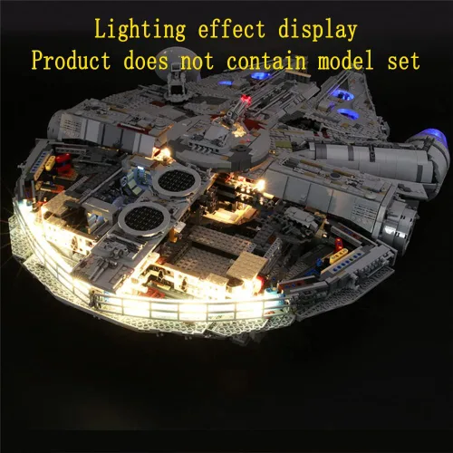 Vista 6 de GEAMENT Kit de luces LED compatible con Lego 75192 UCS Ultimate Millennium Falcon (juego de modelos no incluidos)