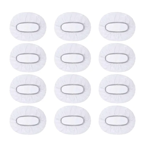 Vista 5 de 100 fundas desechables para los oídos para la ducha, protectores de oídos impermeables de plástico, gorras de ducha desechables para teñir el Azul