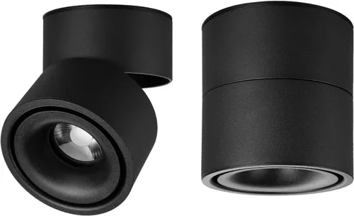 Vista 9 de Foco LED de Techo - Luz de Pared Downlight de Techo Ajustable 360° Iluminación LED COB Lámpara de Pared o Luz Puntual Blanco Frío 6000K / Blanco