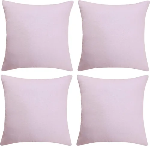 Vista 22 de Deconovo Juego de 2 fundas de almohada de pana suave con cremallera invisible, 16 x 16 pulgadas, color gris pardo, decoración del hogar para sofá