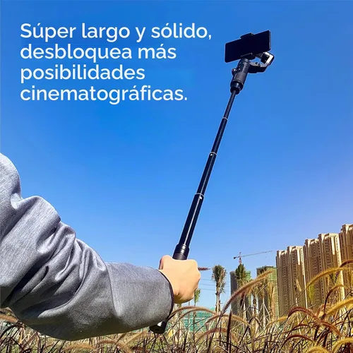 Vista 4 de Aochuan Barra de extensión de aluminio E10 de 28.7 pulgadas ajustable para selfie stick compatible con cardán de 3 ejes, cámara de acción, cámara