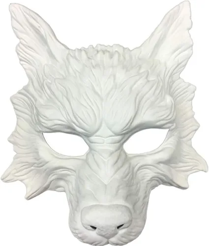 Vista 10 de Máscara de lobo de estilo steampunk, aterrador, terror, diablo, lobo, mascarada, disfraz de Halloween, cosplay, fiesta Negro
