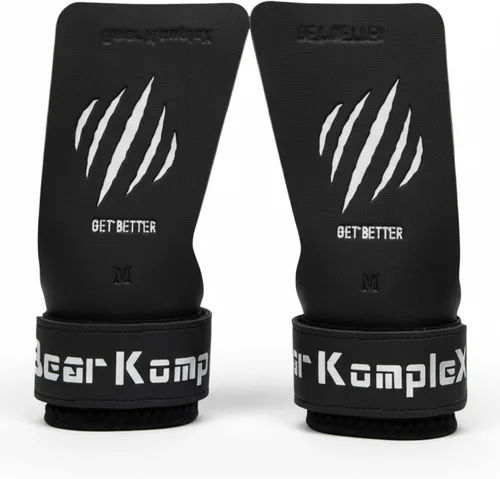 Vista 10 de Bear KompleX Black Diamond - Agarres sin agujeros para levantamiento de pesas, ligeros y de alto rendimiento, protegen las manos y proporcionan