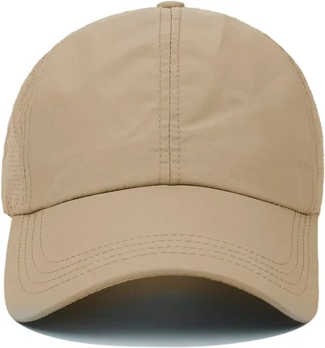 Vista 3 de Koreshion Gorra de béisbol ajustable para mujer, diseño de moño desordenado, de secado rápido