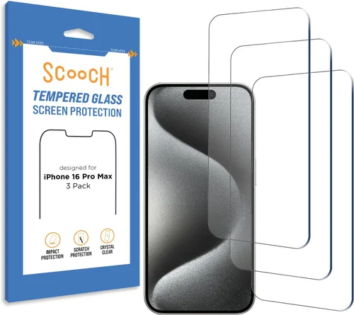 Vista 19 de Scooch® Paquete de 3 protectores de pantalla para iPhone SE (3ª generación 2022 y 2ª generación 2020), vidrio templado 9H de alta calidad