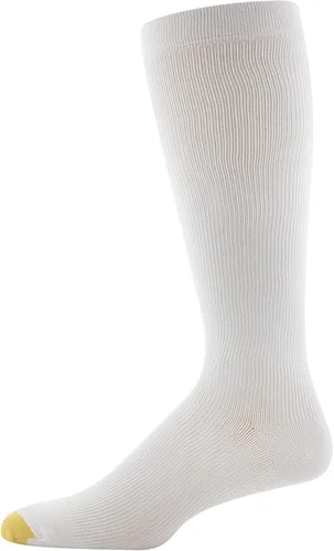 Vista 8 de GOLDTOE Calcetines de compresión suave sobre la pantorrilla para hombre, multipares