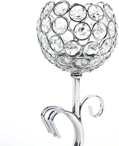 Vista 8 de Centros de mesa de cristal de 5 brazos, portavelas de cristal, candelabros para boda, comedor, mesa de café, decoración de pie, centro de mesa
