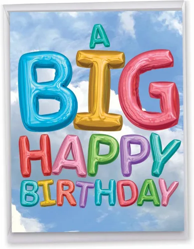 Vista 20 de P3939 Jumbo tarjetas divertidas "Big 40 Birthday" con sobre (versión extra grande de 8.5'' x 11'').