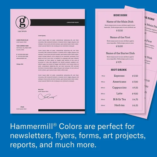 Vista 7 de Hammermill - Papel de color, papel de impresora color lila de 20 libras, 8.5 x 11 pulgadas - 1 resma (500 hojas), fabricado en los Estados Unidos