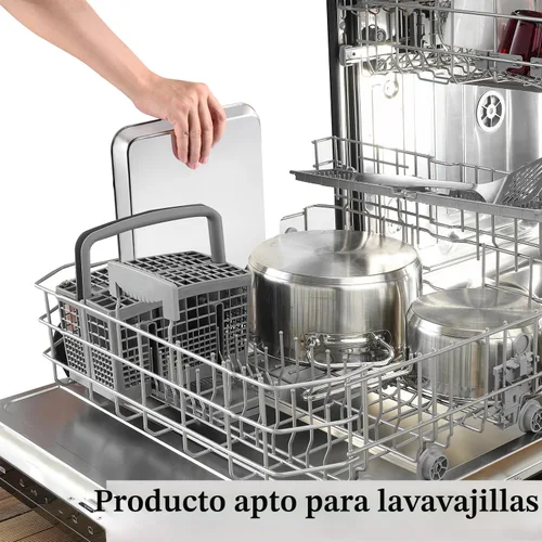 Vista 6 de Juego de bandejas para hornear de 3 piezas, bandejas para hornear de acero inoxidable resistentes, hojas para galletas y bandejas de cocina