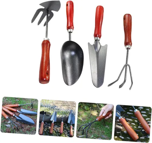 Vista 2 de 1Set Small Garden Trowel Gardening Tools with Construction for Digging Weeding Planting Lightweight Portable for Home Gardening Outdoor Activities