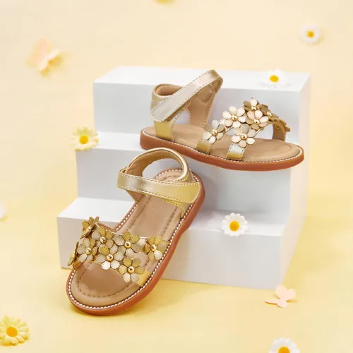Vista 4 de GINFIVE Sandalias para niñas pequeñas, sandalias para niñas y niños pequeños