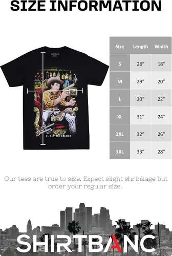 Vista 5 de ShirtBANC El Rey Del Corrido Camiseta mexicana de lujo
