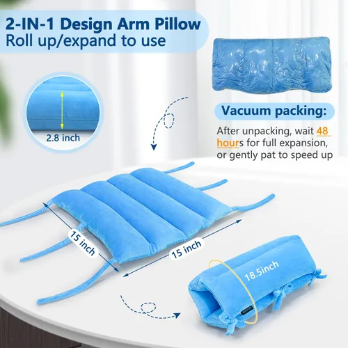 Vista 8 de Almohada de elevación de brazo poscirugía, reposabrazos de hombro para cama, almohadillas de apoyo para piernas, almohadas de mano, tobillo, muñeca