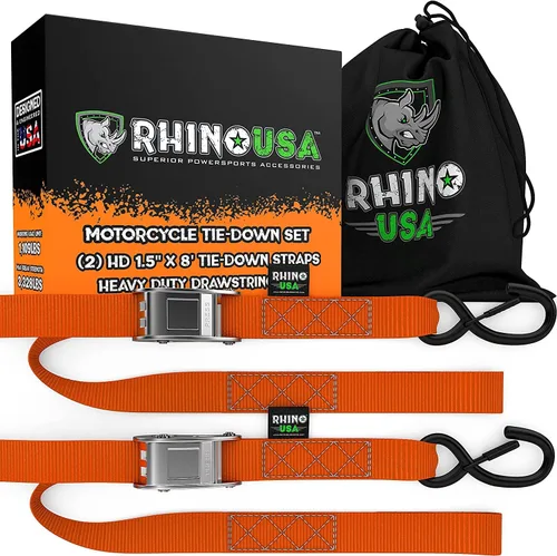 Vista 11 de Rhino USA Cambuckle - Correas de amarre para motocicleta Negro