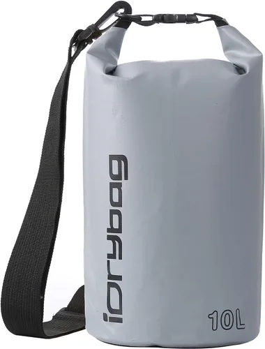Vista 11 de IDRYBAG Bolsa seca para kayak impermeable 2L/5L/10L/15L/20L, pequeña bolsa impermeable para navegación