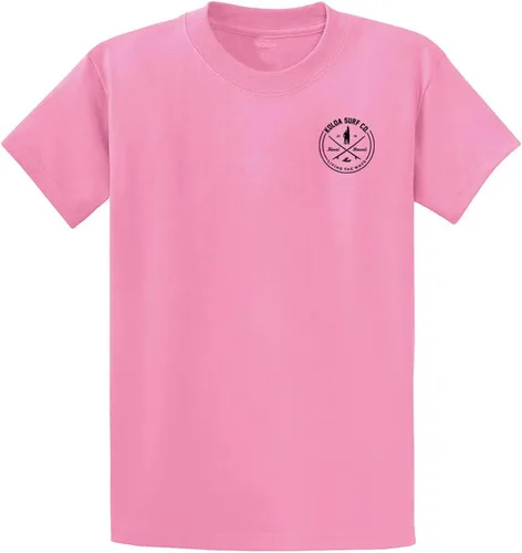 Vista 69 de Koloa Surf - Camisetas de algodón pesado para hombre, tallas grandes y altas Azul acuático/negro buscando diseño de ondas