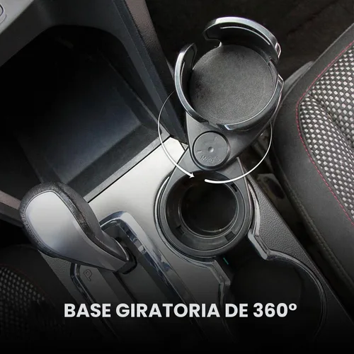 Vista 7 de Limitless Dual CupStation - Portavasos expandible 2 en 1 con base giratoria de 360°, color negro