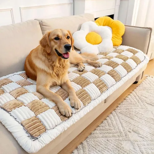 Vista 11 de LiveGo - Funda protectora para sofá de perro, cama lavable para perros grandes, funda de sofá apta para mascotas (Negro, 45x45 cm/17.7x17.7 in)
